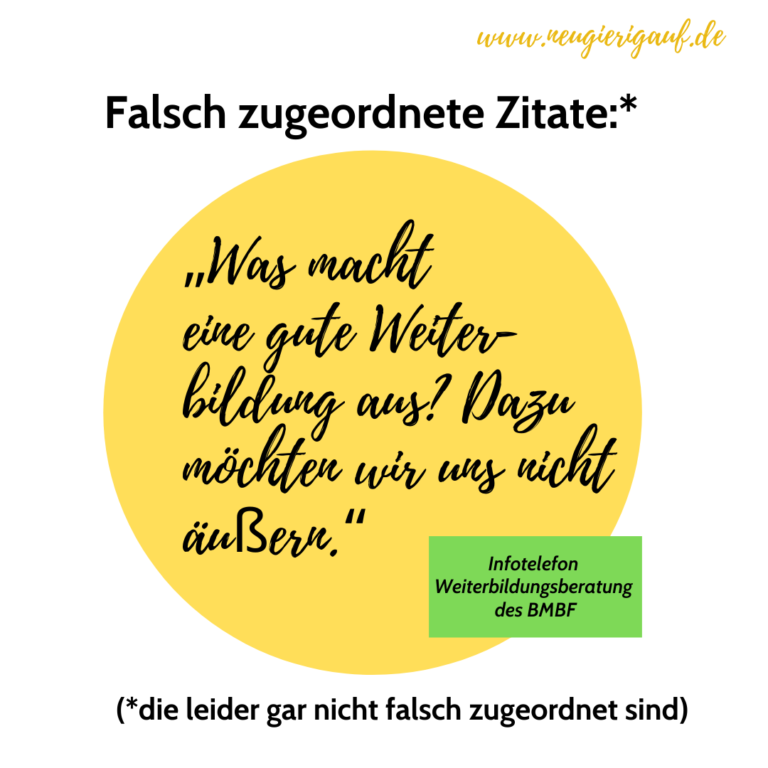 Falsch zugeordnete Zitate